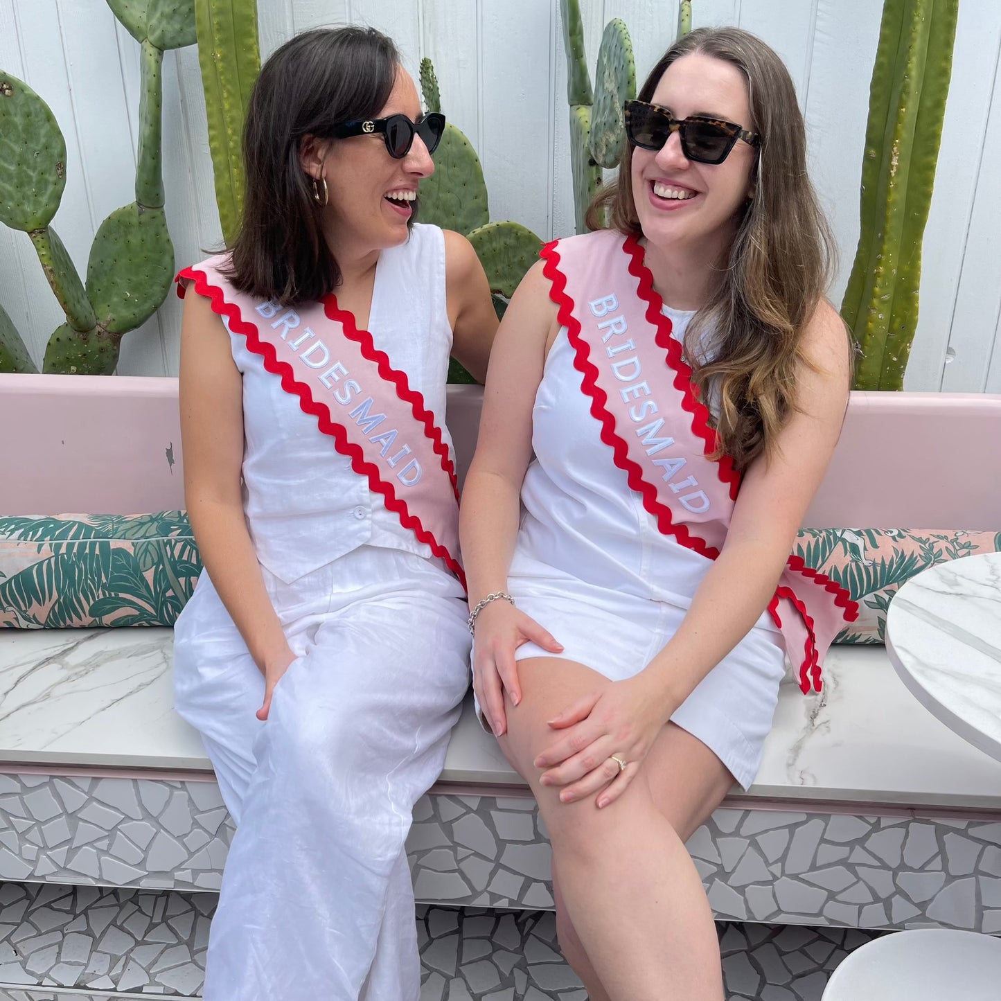 The Original Custom Party Sash - Pink / Red