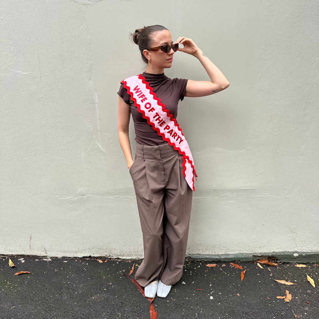 Wife of the Party Sash